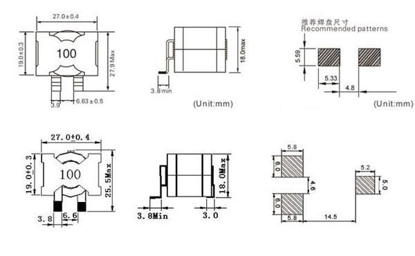 貼片功率電感電子結構 貼片功率電感電子結構